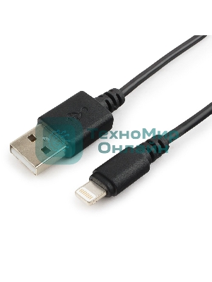 Кабель USB Cablexpert CC-USB-AP2MBP AM/Apple, для iPhone5/6 Lightning, 1м, черный, пакет