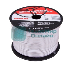 Провод ПГВА Rexant 1х1.00 мм², белый, бухта 100 м