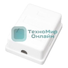 Розетка компьютерная Rexant 1-м ОП RJ45 CAT 5E бел.