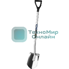 Штыковая лопата Зубр Артель-НС из нержавеющей стали с рукояткой 39407_z01
