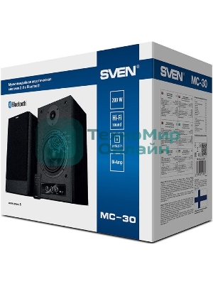 Акустическая система SVEN АС MC-30, черный (200 Вт, Bluetooth, пульт, Optical)