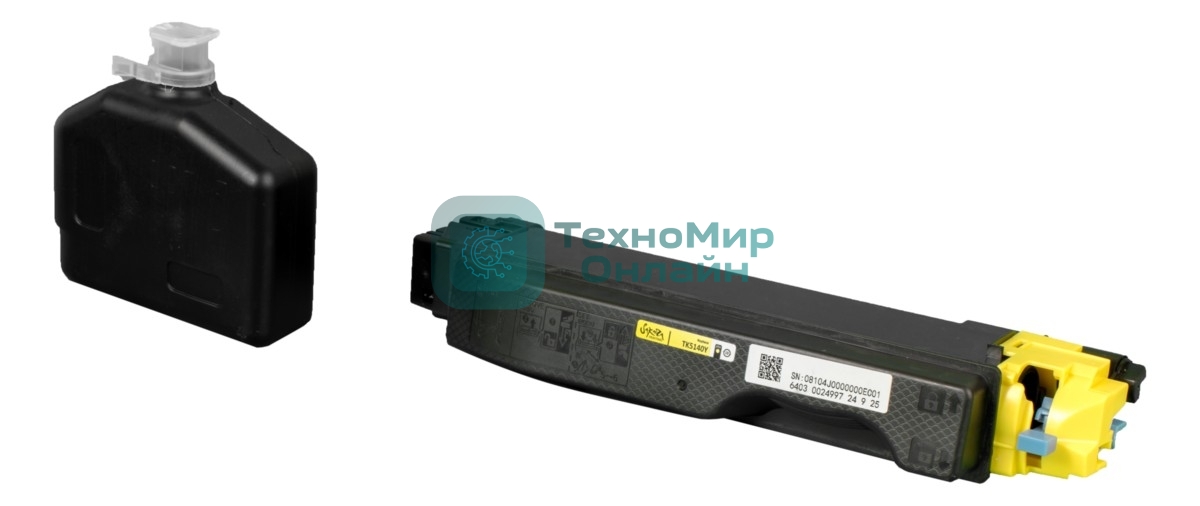 Картридж Sakura TK5140Y для Kyocera Mita, желтый, 5000 к.