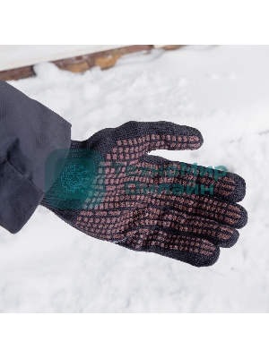 Перчатки трикотажные Сибртех, акрил, ПВХ гель 