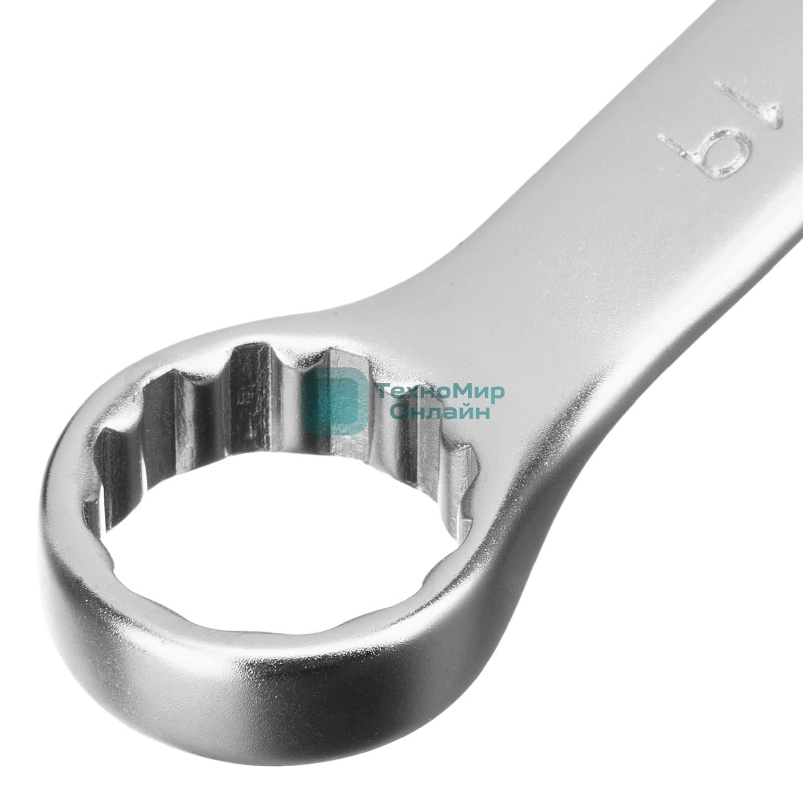 Набор ключей комбинированных Stels 8 - 19 мм, 8 шт., CrV, матовый хром