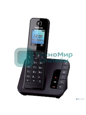 Телефон беспроводной (DECT) Panasonic KX-TGH220RUB черный АОН, Caller ID, 