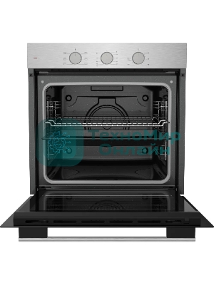 Духовой шкаф электрический Kuppersberg HF 603 BX 60 см, 80 л, High-Tech, 6 режимов, паровая очистка, черный + нерж. сталь