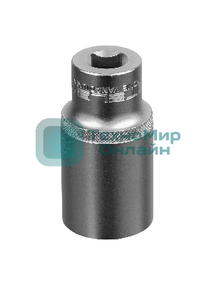 Головка торцевая удлиненная Stels 32 мм, 6-гранная, CrV, под квадрат 1/2