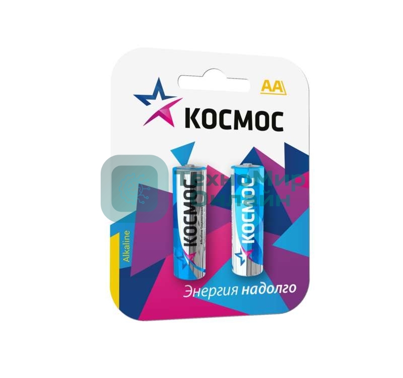 Элемент питания Космос алкалиновый LR LR6 BP-2 (блист.2шт)