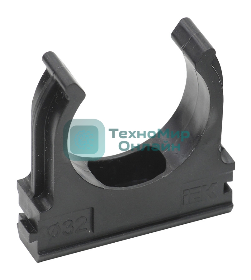Держатель d32мм IEK CTA10D-CF32-K02-050-PCS (упак.:50шт) черный