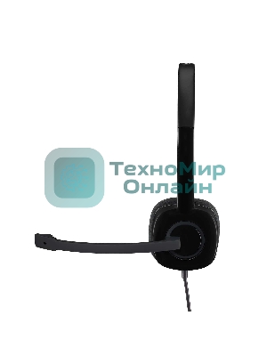 Гарнитура проводная Logitech Headset H151 Stereo черный