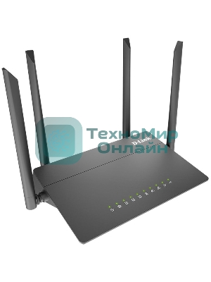 Беспроводной двухдиапазонный маршрутизатор D-Link DIR-815/RU/R4A AC1200 с поддержкой технологии MU-MIMO, 3G/LTE и USB-портом