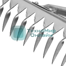 Грабли Сибртех 12-зубые витые, 290 мм, нерж. сталь, без черенка