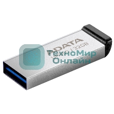 Флешка USB ADATA UR350 (UR350-32G-RSR/BK), 32Gb, USB 3.2, R/W 100/15, серебристый/черный