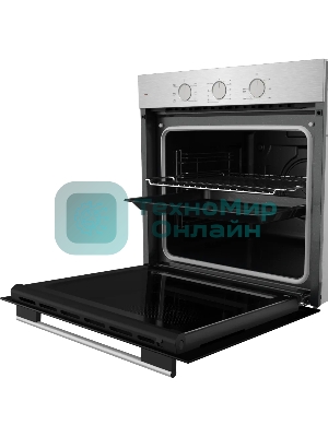 Духовой шкаф электрический Kuppersberg HF 603 BX 60 см, 80 л, High-Tech, 6 режимов, паровая очистка, черный + нерж. сталь