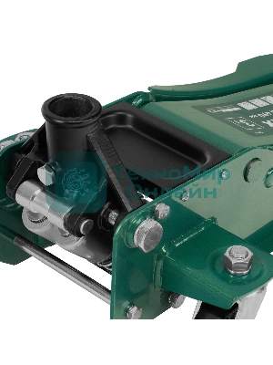 Домкрат гидравлический подкатной Сибртех, 3 т, 85-490 мм, быстрый подъем, низкий подхват, проф.