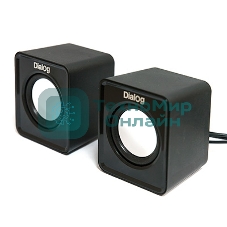 Акустическая система Dialog Colibri AC-02UP черный акустические колонки 2.0, 5W RMS, питание от USB