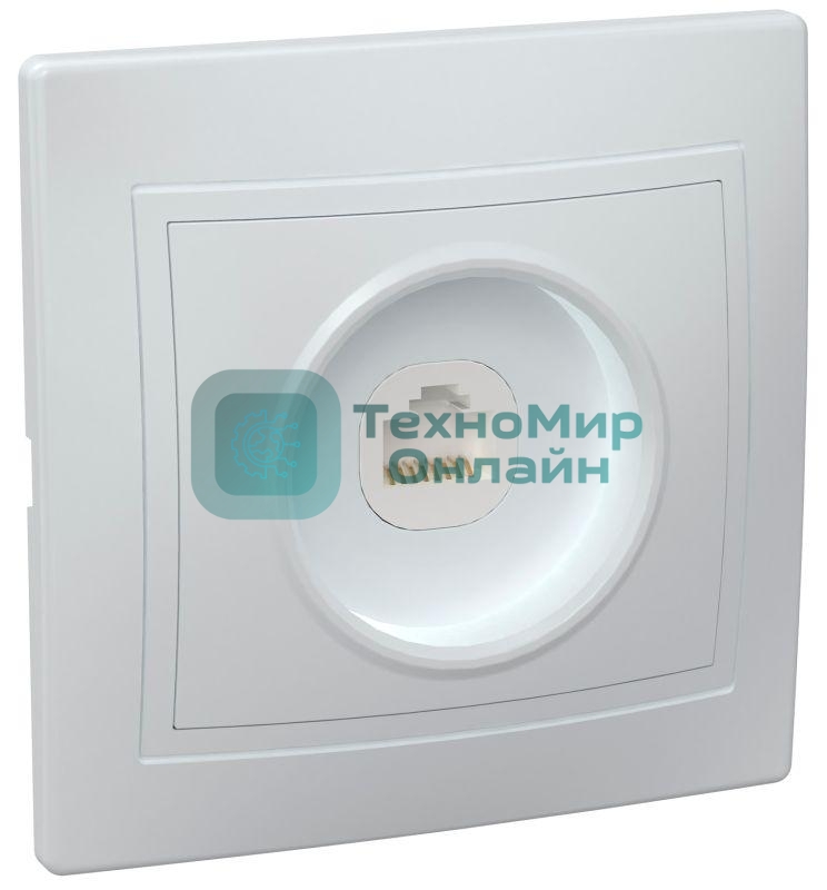 Розетка IEK EKK10-K01-DM РК10-КБ 1местн. комп. КВАРТА (белый)