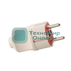 Вилка электрич. с заземл. UPS бел. Lezard 715-0501-605