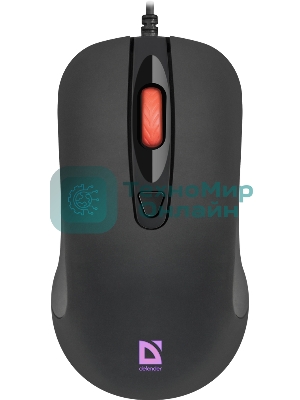 Мышь проводная Defender Ultra Classic MB-280 черный, 1200 dpi, USB, кнопки - 4