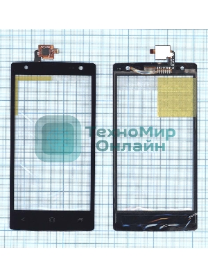 Сенсорное стекло (тачскрин) для Acer Liquid E3, черное