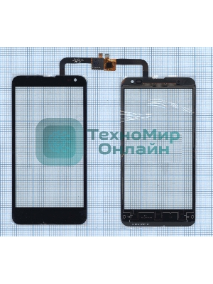 Сенсорное стекло (тачскрин) для Fly IQ4514 EVO Tech 4, черное