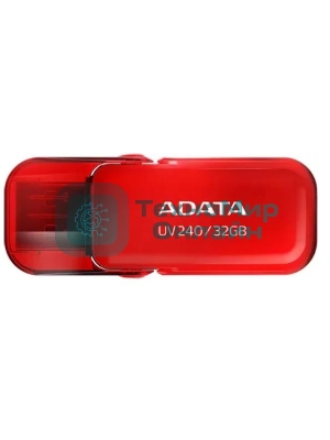 Флешка USB ADATA UV240 (AUV240-32G-RRD), 32Gb, USB 2.0, R/W 15/5, красный