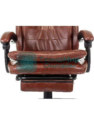 Кресло Бюрократ T-9950MSG-F/BROWN-PU коричневый, экокожа