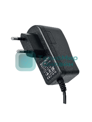 Блок питания Gembird NPA-AC34, 5В/2А, 10Вт, 1 штекер 3.5х1.35мм, черный