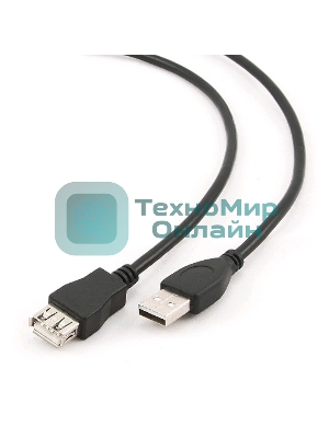 Кабель Gembird PRO USB 2.0 удлинительный 1.8м AM/AF позол. контакты, пакет