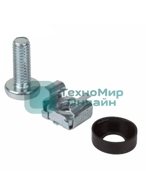 Монтажное оборудование Hyperline CNS-M6-16 Комплект винт M6, квадратная гайка, шайба (16 мм)