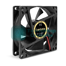 Вентилятор для корпуса ExeGate EX08025B2P-24 черный, 80 мм, 2850 об/мин, 28.5 дБ, 2 pin