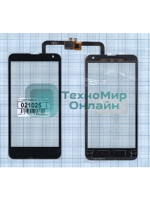 Сенсорное стекло (тачскрин) для Fly IQ4514 EVO Tech 4, черное