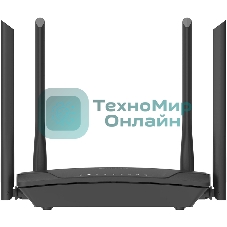 Двухдиапазонный Wi-Fi 6 маршрутизатор AX1500, 1x1000Base-T WAN, 3x1000Base-T LAN, 4 внешние антенны 5 dBi
