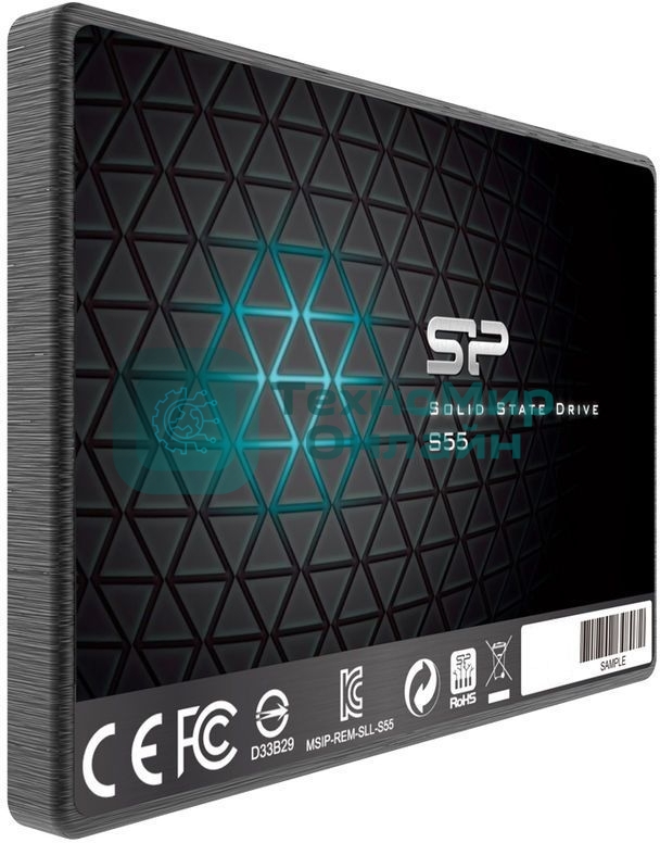 Накопитель SSD SiliconPower Slim S55, 240Gb, SATA, 2.5