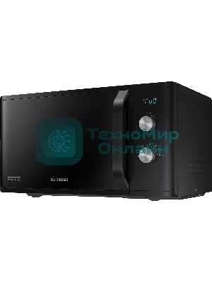 Микроволновая печь Samsung MS23K3614AK черный, 23 л, 800 Вт, переключатели - поворотный механизм