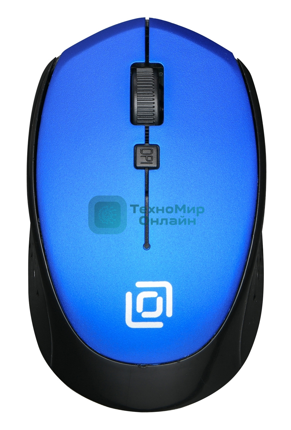 Мышь беспроводная Oklick 488MW синий/черный, 1600 dpi, радиоканал, USB, кнопки - 4