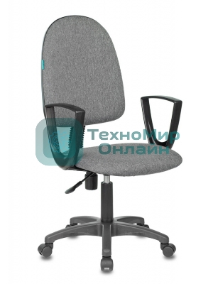 Кресло Бюрократ CH-1300N/3C1 серый, экокожа, 120 кг, механизм качания