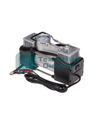 Компрессор поршневой автомобильный усиленный двухпоршневой в кейсе с набором инструментов (60л/мин, 10 АТМ) Rexant