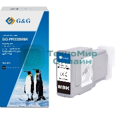 Картридж струйный G&G GG-PFI320MBK (PFI-320MBK) черный матовый (300 мл) для Canon imagePROGRAF TM-200/200MFP/205/300/300MFP/305