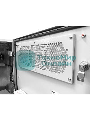 Шкаф уличный всепогодный укомплектованный настенный ЦМО ШТВ-Н, IP55, 15U, корпус: сталь, 760х600х330 мм (ВхШхГ), серый