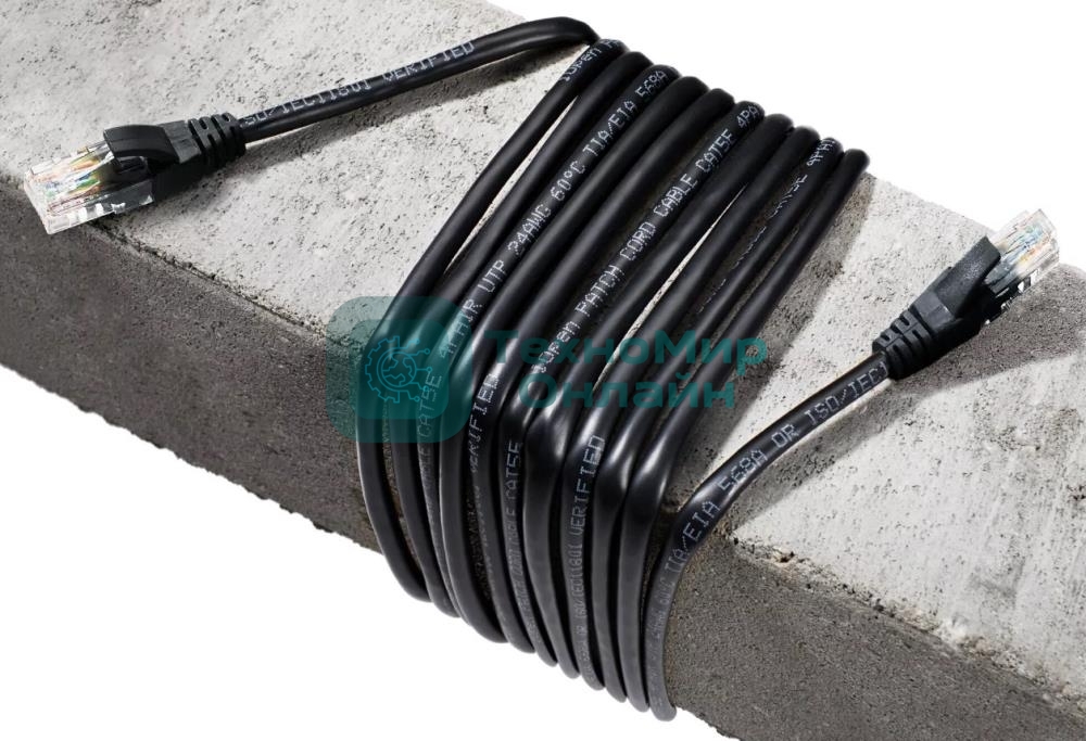 Патч-корд литой AOpen ANP511 2M BK UTP cat.5е 2м черный