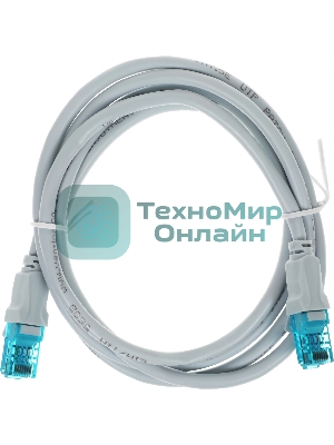 Патч-корд Vention прямой UTP cat.5е, RJ45 - 1,5м. Серый