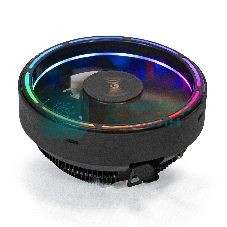 Кулер для процессора ExeGate Dark Magic EE126A-RGb черный, 120 мм, алюминий, 1800 об/мин, 18 дБ, 3 pin, 100 Вт, 95 мм