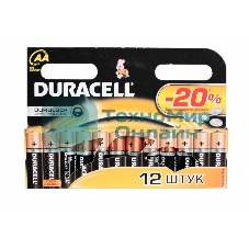 Батарейка DURACELL LR6-12BL BASIC (12 шт. в уп-ке)