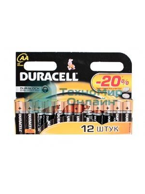 Батарейка DURACELL LR6-12BL BASIC (12 шт. в уп-ке)