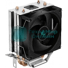 Кулер для процессора DEEPCOOL AG200 черный, 92 мм, алюминий/медь, 3050 об/мин, 30.5 дБ, 4 pin, 100 Вт, 133 мм