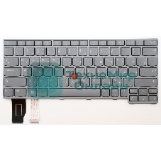 Клавиатура для ноутбука Lenovo ThinkPad X13 Gen 3 серая с подсветкой