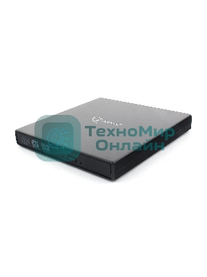 Оптический привод внешний с интерфейсом USB Gembird DVD-USB-02 пластик, черный