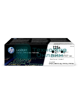 Картридж лазерный HP CB540AD черный двойная упаковка для CLJ CP1215/CP1515/CP1518 2 х 2200стр.