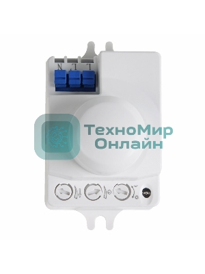 Датчик движения Rexant настенно-потолочный микроволновый ДДНПМ 01, 180°/360º, 1200 Вт, 10-2000 Лк, 3-10 м, 10-900 сек. 5,8 ГГц